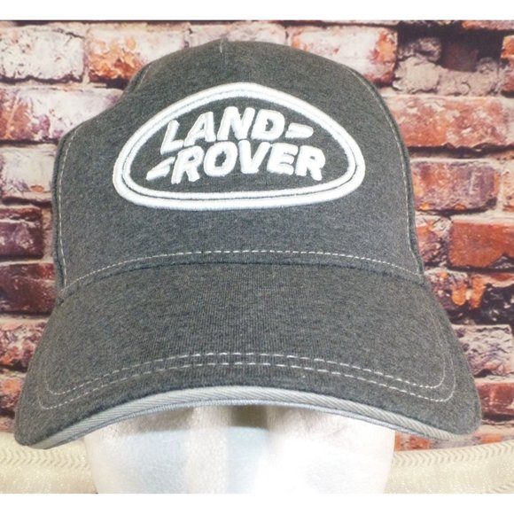 Land Rover Official Hat Cap Logo Range Defender Discovery Strap Adjustable Gray - Picture 1 of 8